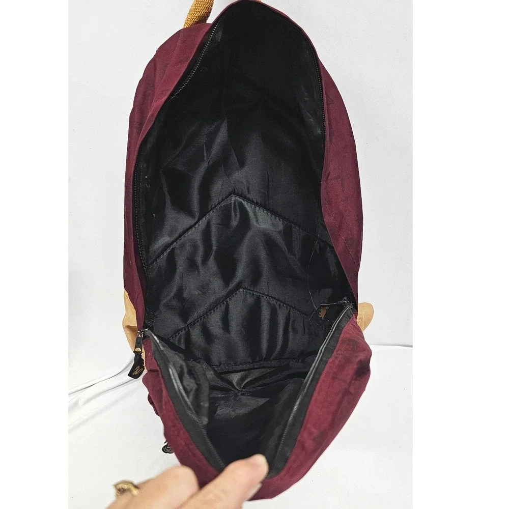 Harry Potter Hogwarts Crest Backpack Burgundy Tan Wizarding World School Bag